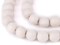 The Bead Chest Natural 14mm Wooden Beads in White for Jewelry Making – Round Loose Wood Spacer Beads I Approximately 30 Beads